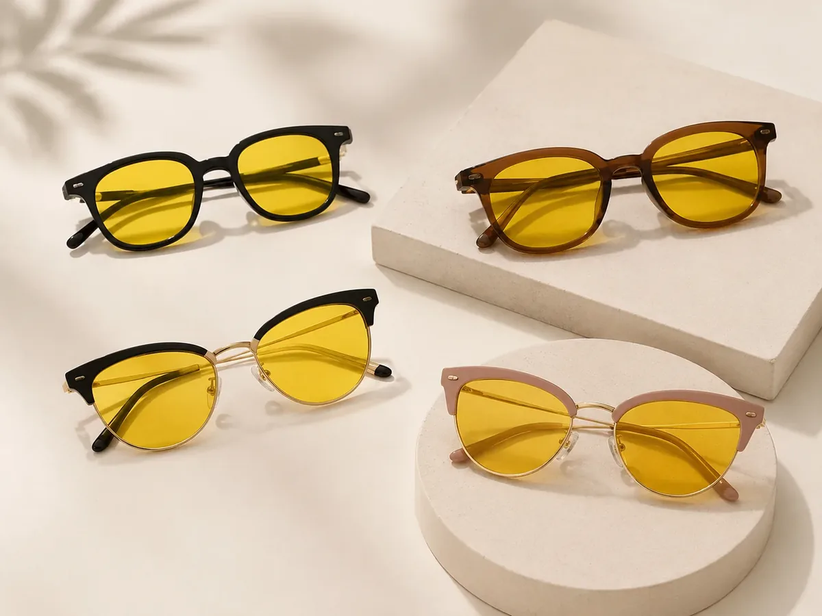 Cele patru rame NEUROS Amber, printre ele cat eye negru